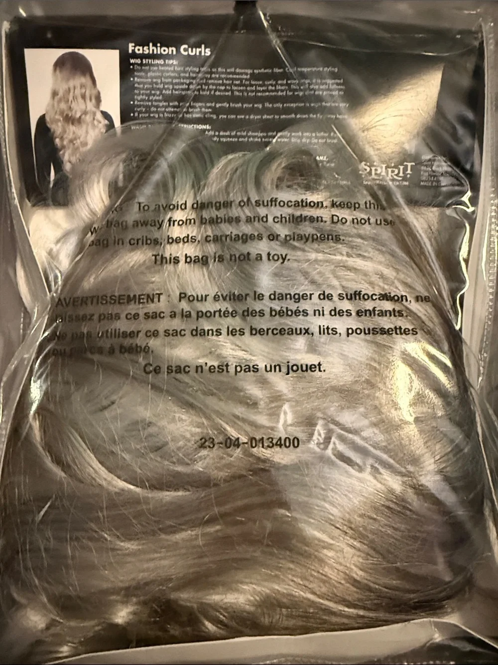 Spirit Silver Long Wavy Fashion Curls Wig